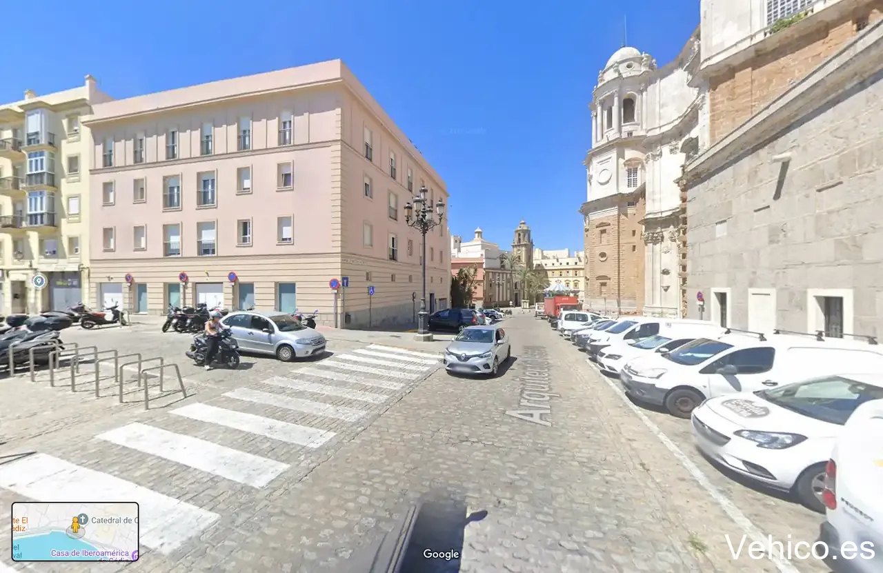 Zona de aparcamiento reservada para motos