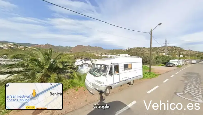 Area con servicios cambio aguas para Autocaravana
