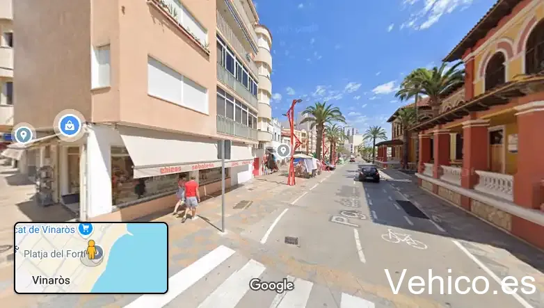 Pàrquing "La Mera" - Accés passeig