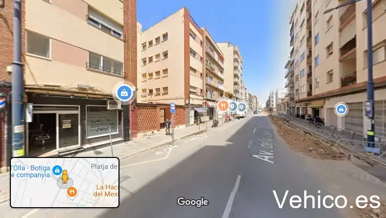 Zona de aparcamiento reservada para motos