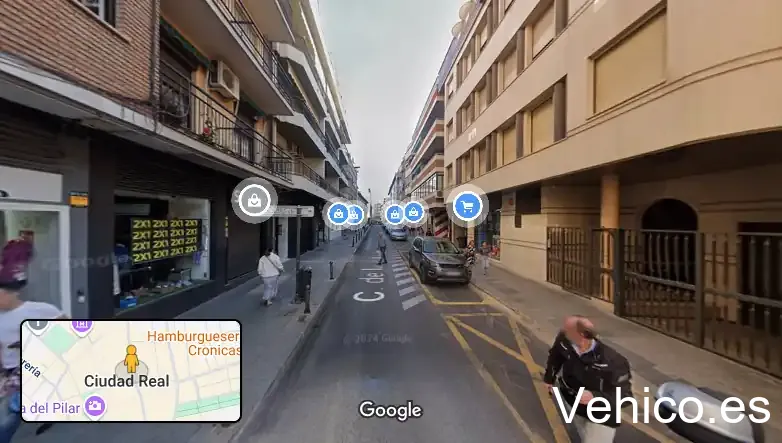 Zona de aparcamiento reservada para motos