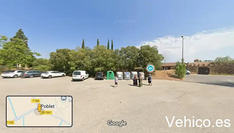 Pàrquing del Monestir de Poblet