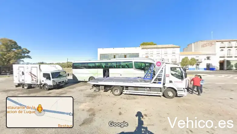 TP Bus Luque, HR Nicol's (antigua estacion tren), via verde