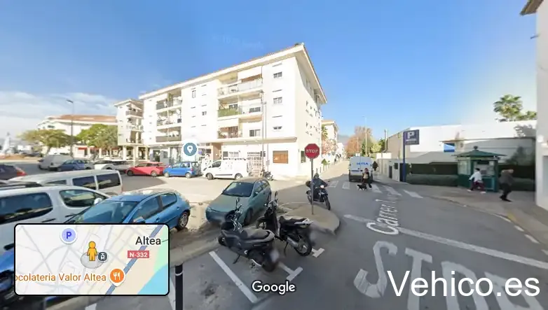 Zona de aparcamiento reservada para motos