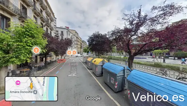Zona de aparcamiento reservada para motos