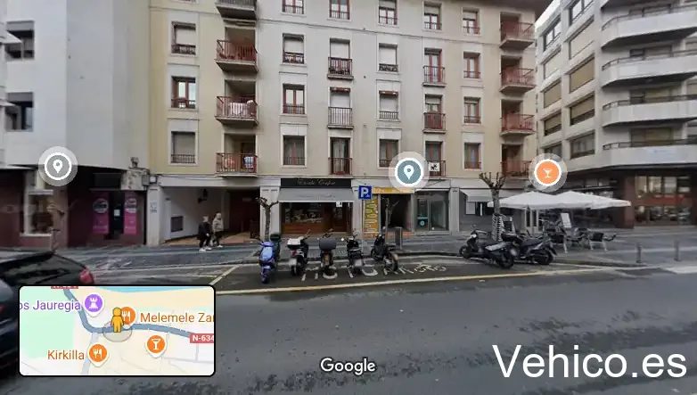 Zona de aparcamiento reservada para motos