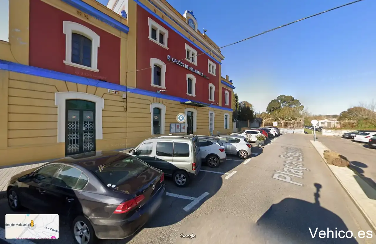 Parking de la estación de Caldes