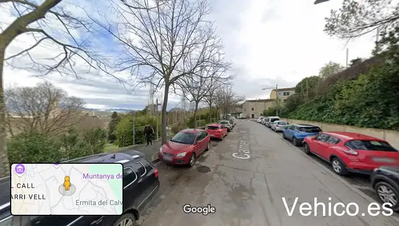 Girona kostenfreie Parkplätze entlang der Straße