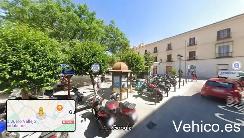Zona de aparcamiento reservada para motos