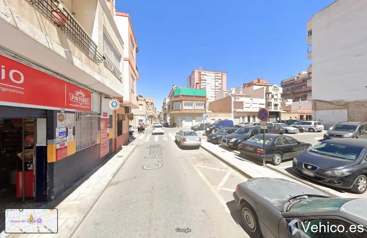 Aparcamiento de la calle Aragón