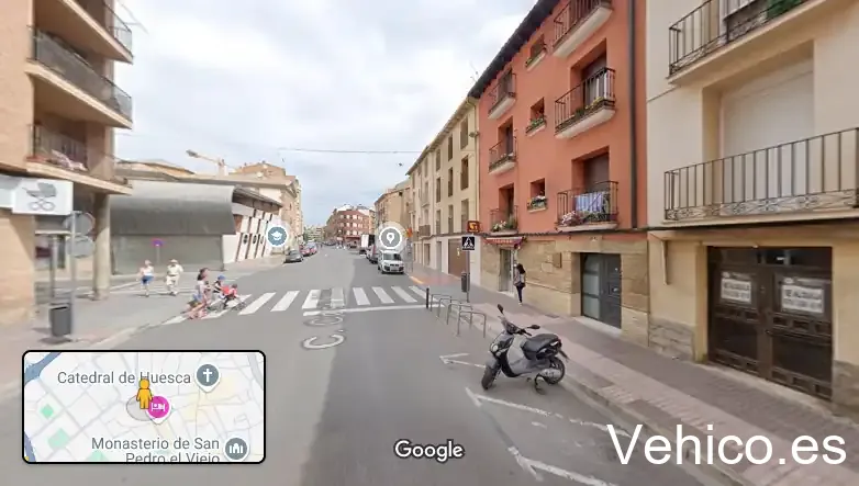 Zona de aparcamiento reservada para motos