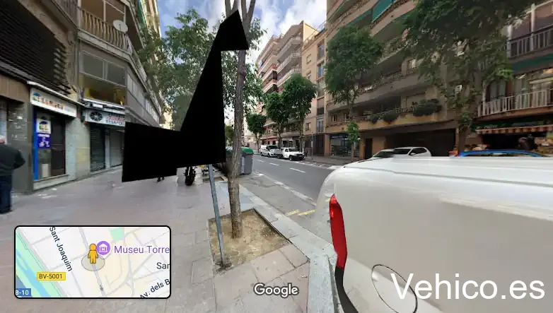 Zona de aparcamiento reservada para motos