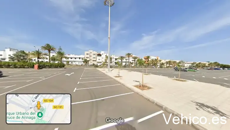 Aparcamientos Recinto ferial Agüimes y parque urbano Cruce de Arinaga