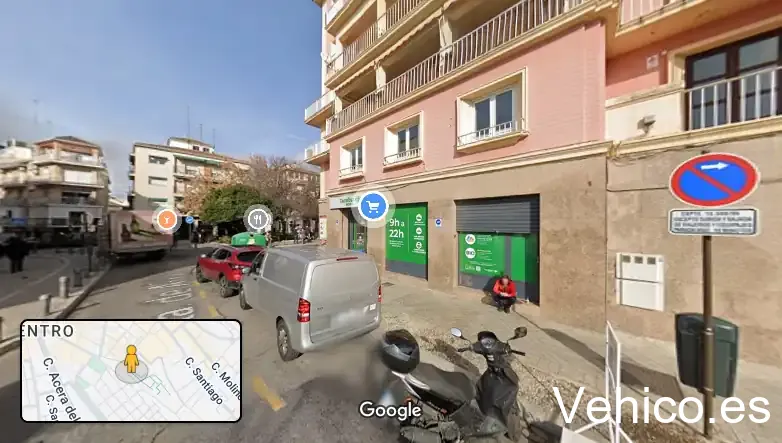 Zona de aparcamiento reservada para motos