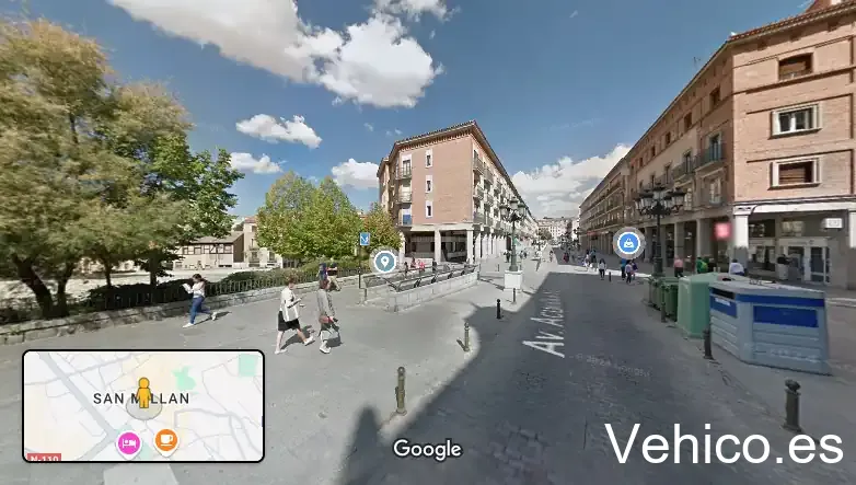 Acceso peatonal aparcamiento Acueducto
