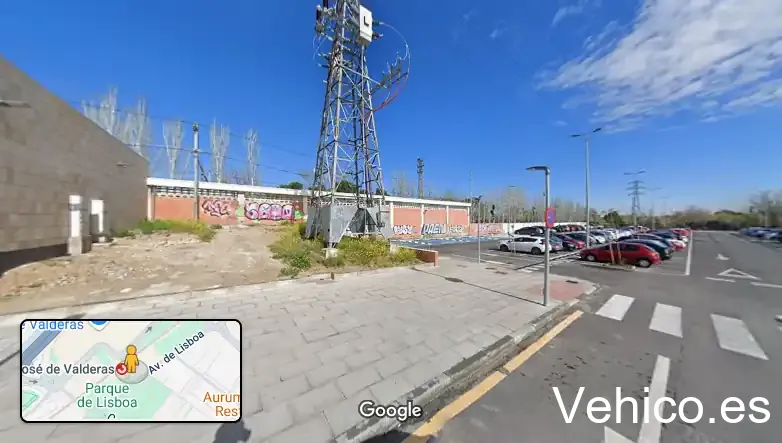 Zona de aparcamiento reservada para motos