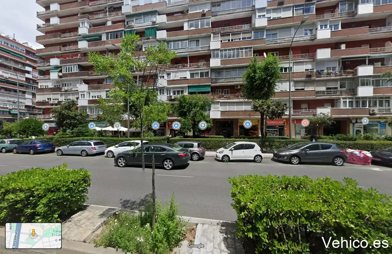 Zona de aparcamiento reservada para motos