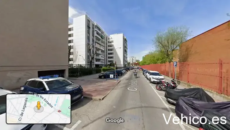 Zona de aparcamiento reservada para motos