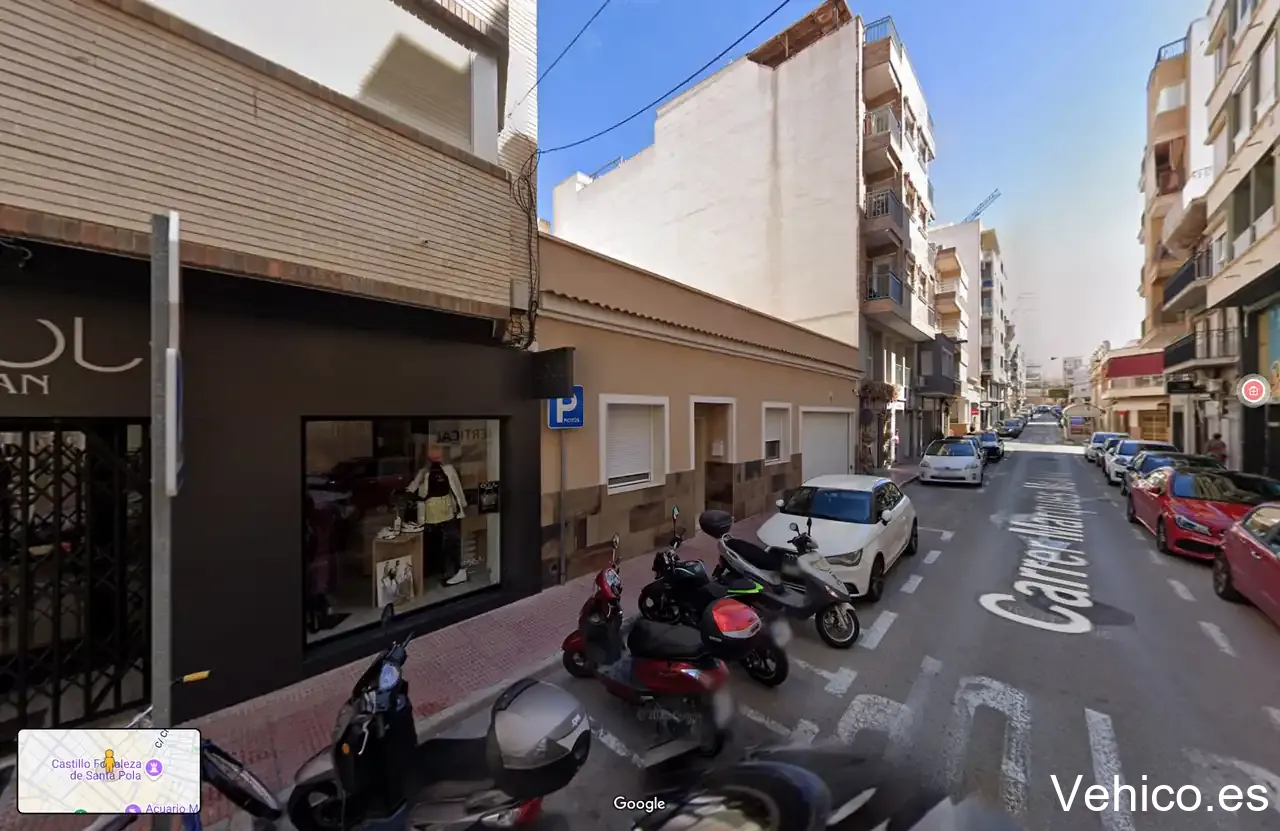 Zona de aparcamiento reservada para motos