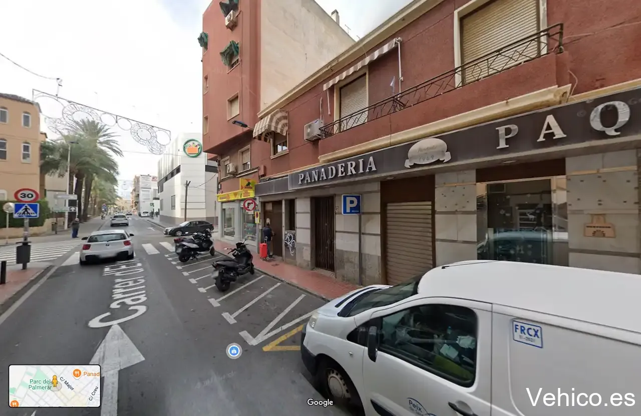Zona de aparcamiento reservada para motos