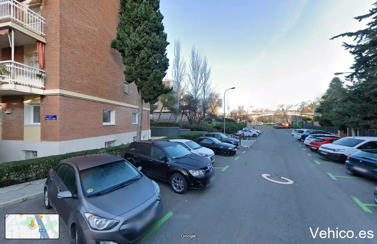 Zona de aparcamiento reservada para motos