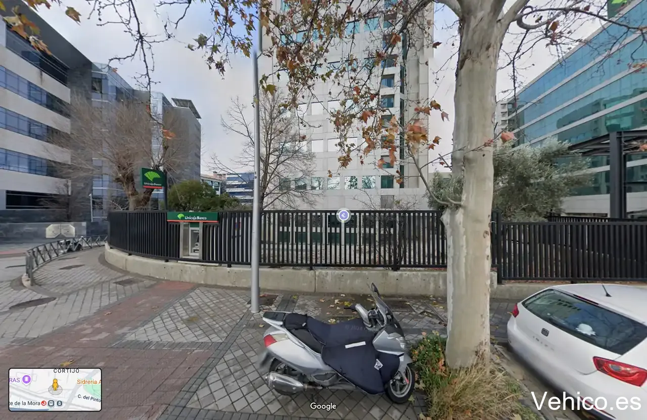 Zona de aparcamiento reservada para motos