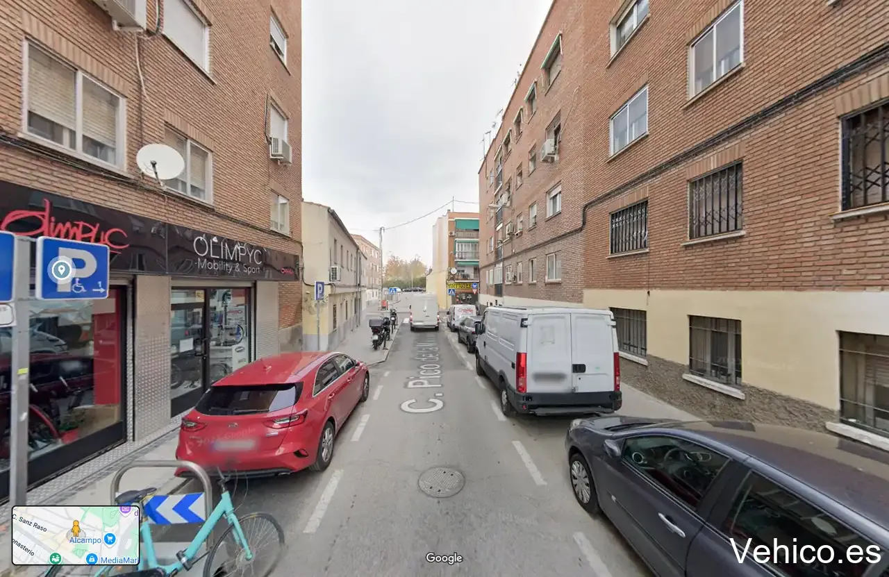 Zona de aparcamiento reservada para motos