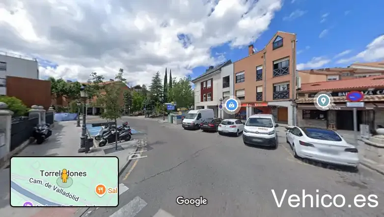 Zona de aparcamiento reservada para motos