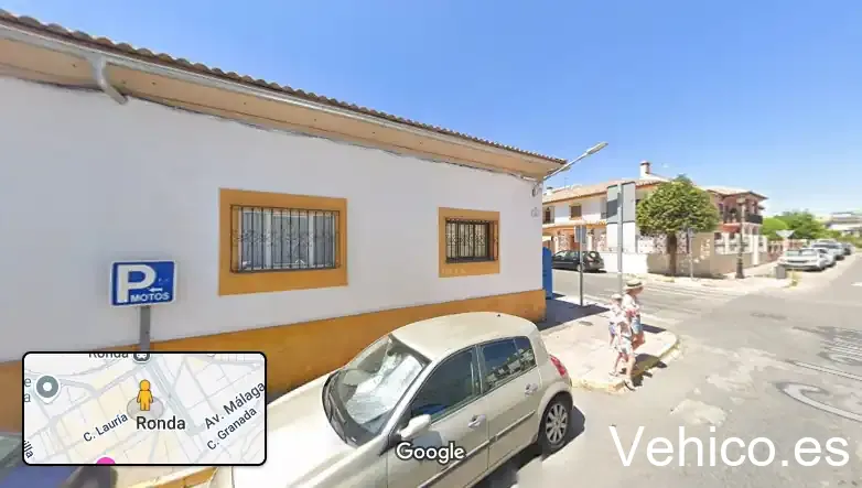 Zona de aparcamiento reservada para motos
