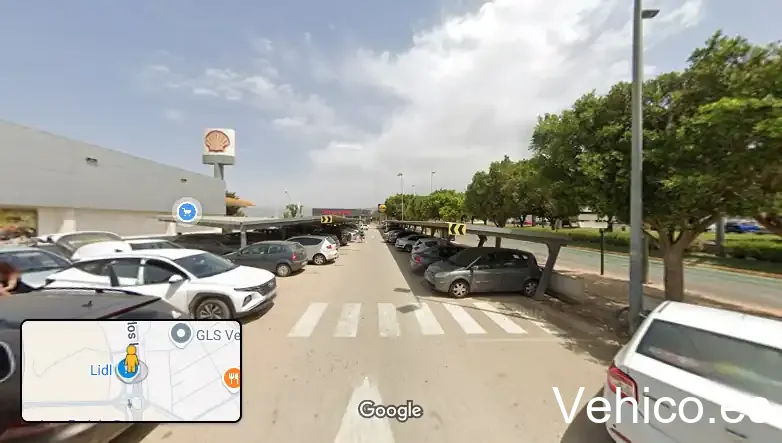 Parkplatz Lidl Supermarkt