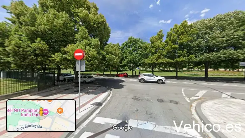 Aparcamiento de coche eléctrico