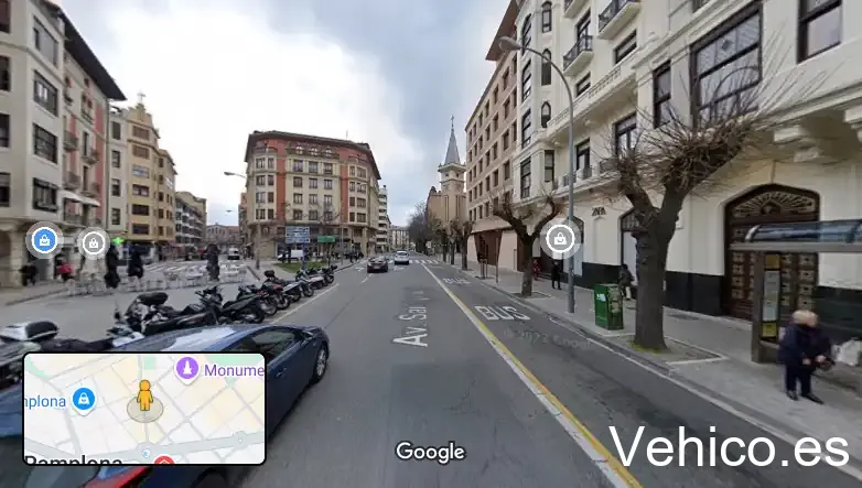 Zona de aparcamiento reservada para motos