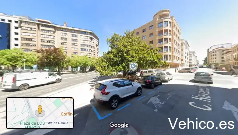 Zona de aparcamiento reservada para motos