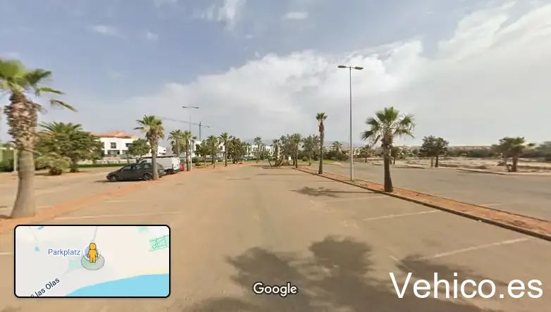 Aparcamiento de coches Playa