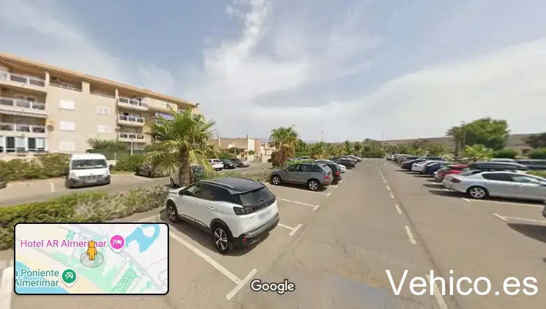 Aparcamiento de coches Playa