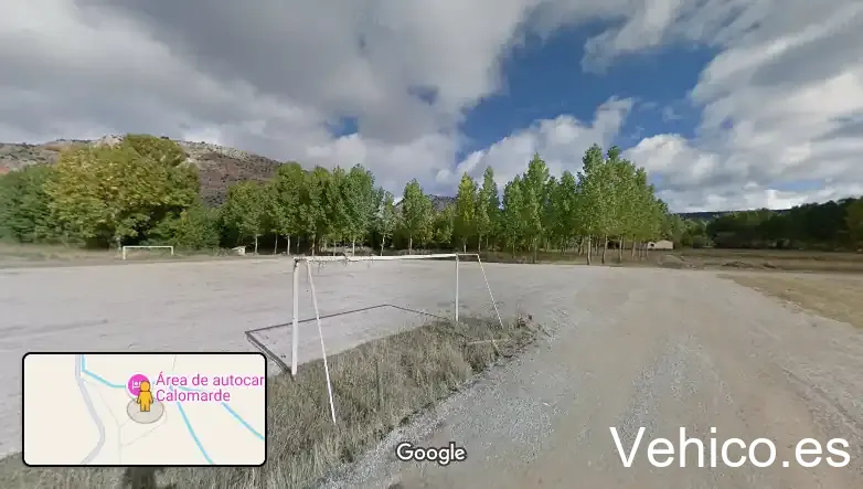 Área de autocaravanas, Calomarde