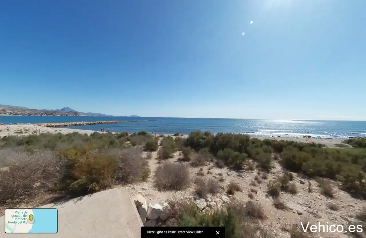 Platja de gossos del Campello Punta del Riu