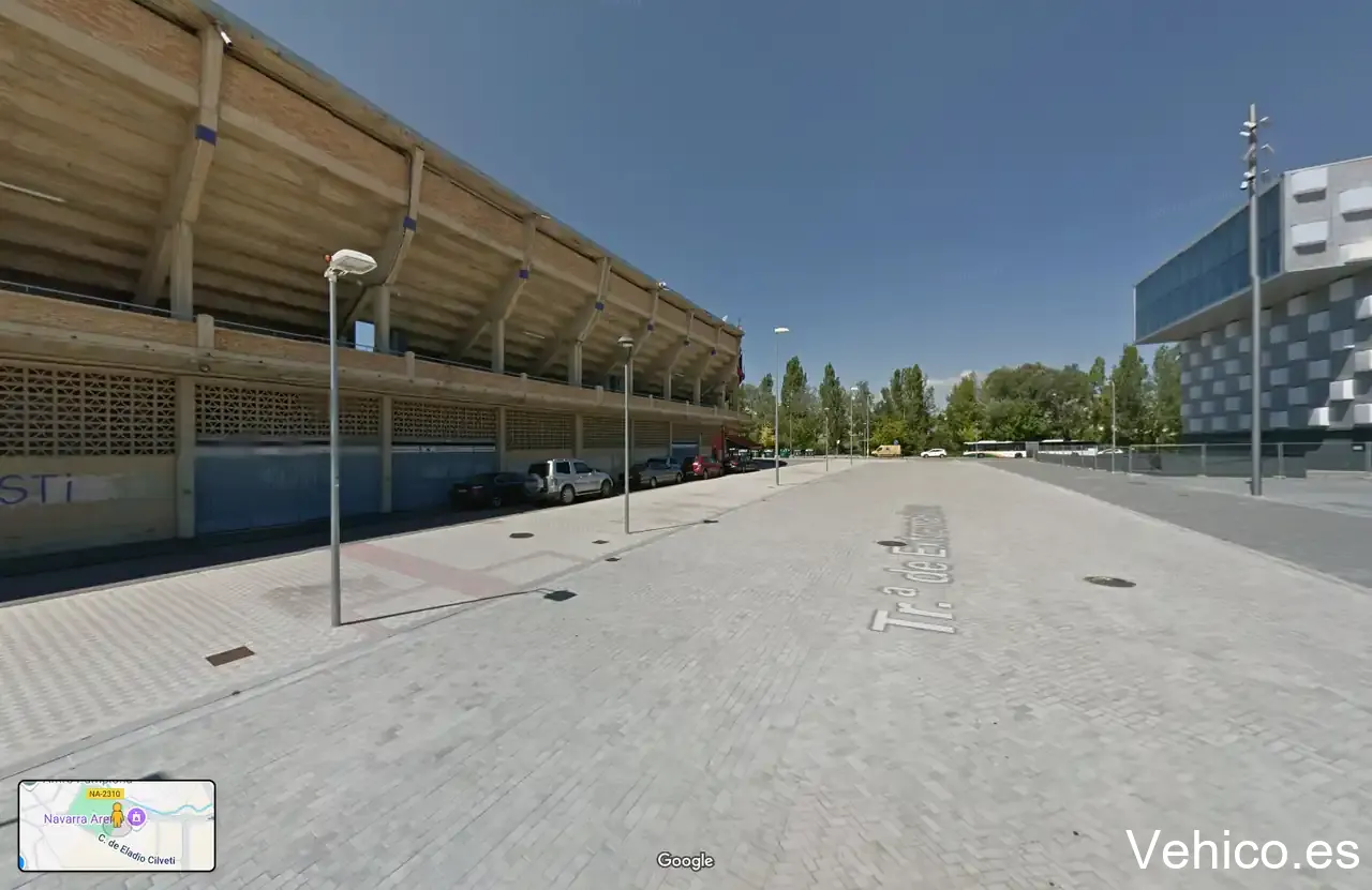 Acceso Aparcamiento Navarra Arena