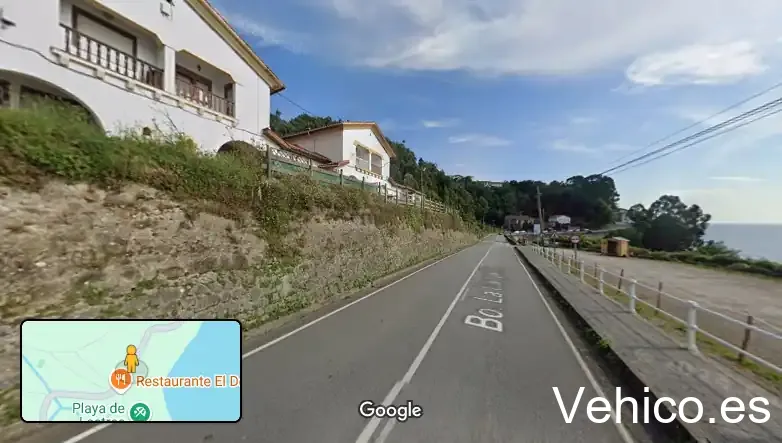 Aparcamiento en playa de Llastres
