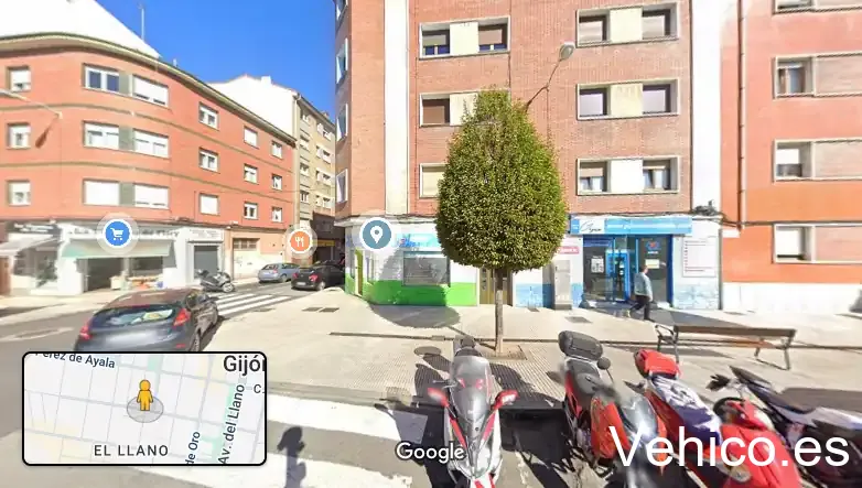 Zona de aparcamiento reservada para motos