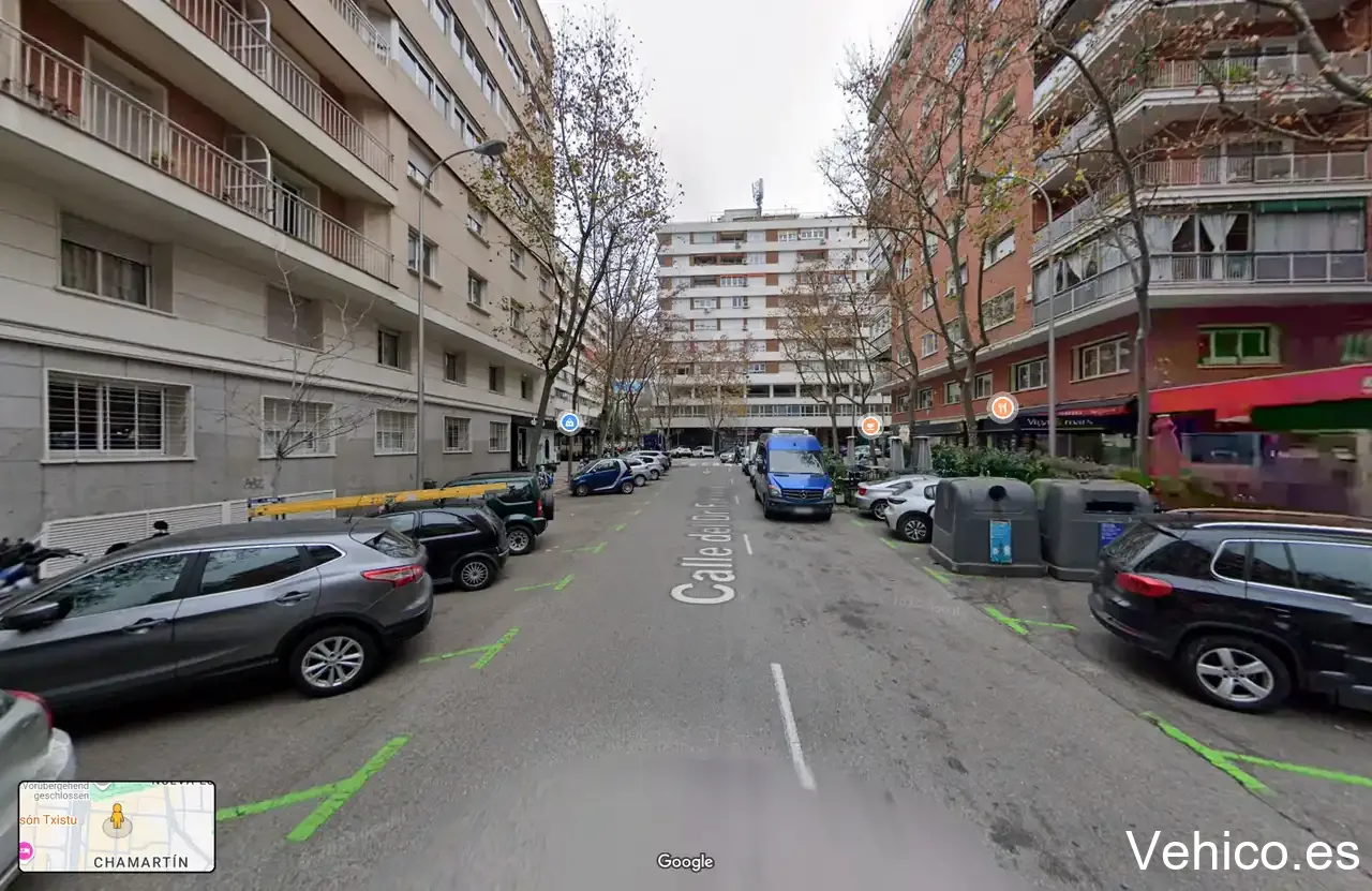 Zona de aparcamiento reservada para motos