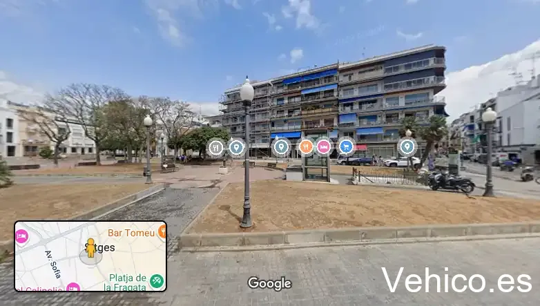 Zona de aparcamiento reservada para motos