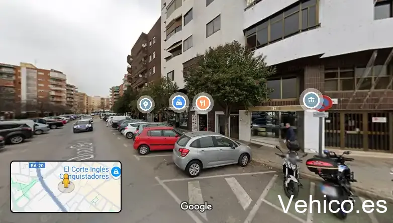 Zona de aparcamiento reservada para motos