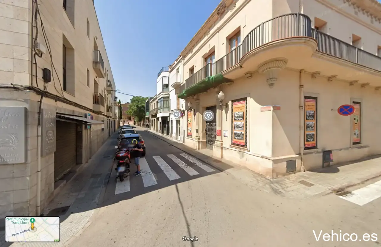 Zona de aparcamiento reservada para motos