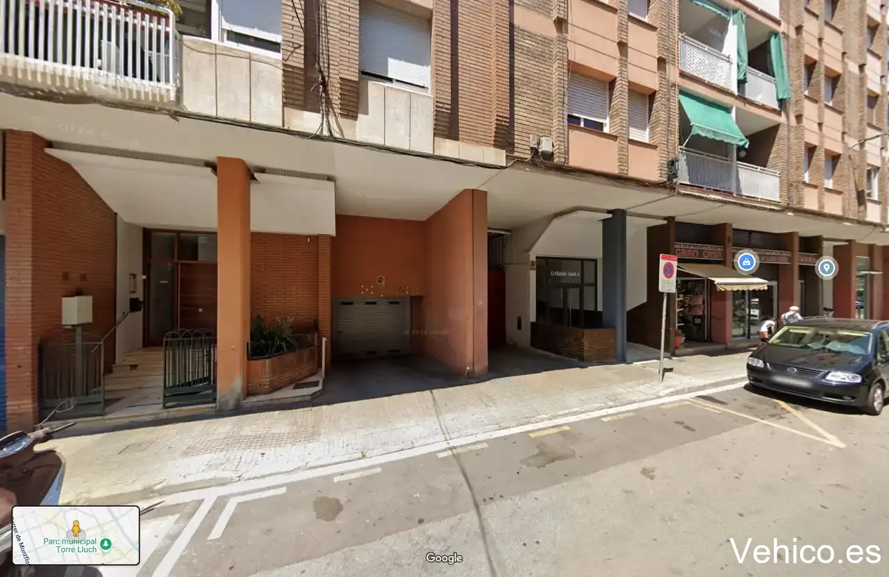 Zona de aparcamiento reservada para motos