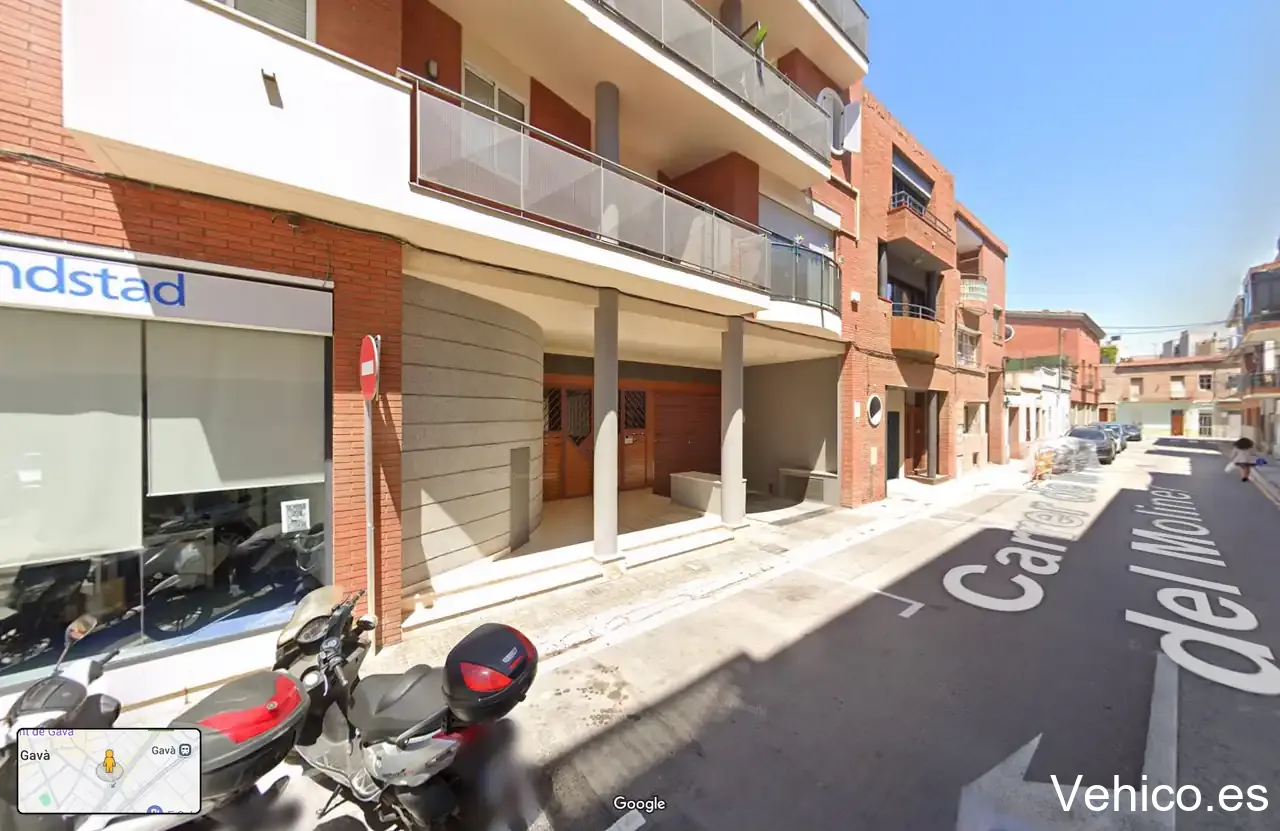 Zona de aparcamiento reservada para motos