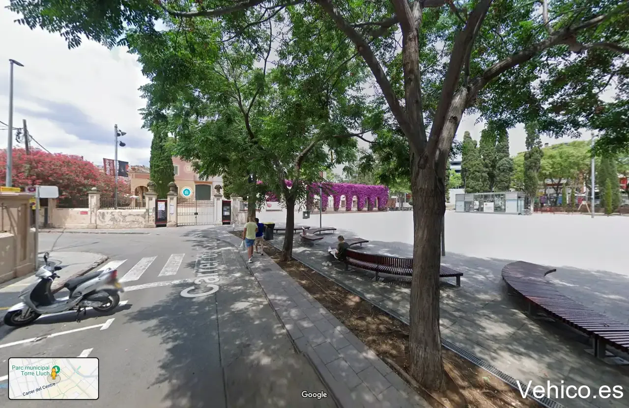 Zona de aparcamiento reservada para motos