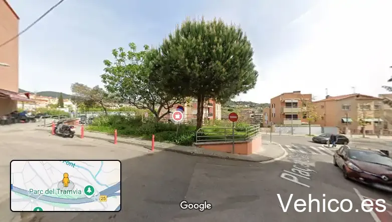 Zona de aparcamiento reservada para motos