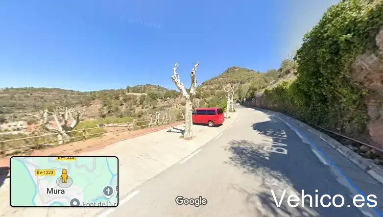 Aparcament vora Creu de Terme