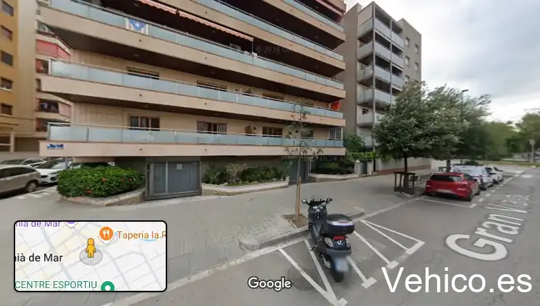 Zona de aparcamiento reservada para motos